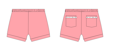 Pick n' Play Shorts- Coral (RTS)