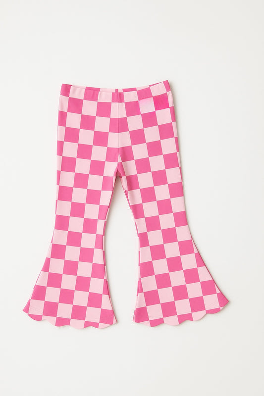 Cotton Flare Leggings- Checkered (RTS)