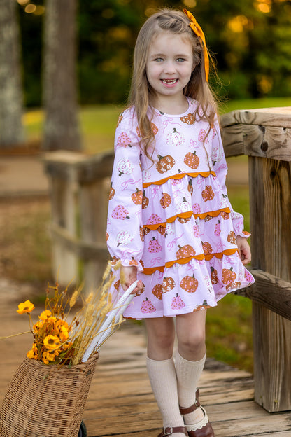 Pink Pumpkins Dress (RTS)