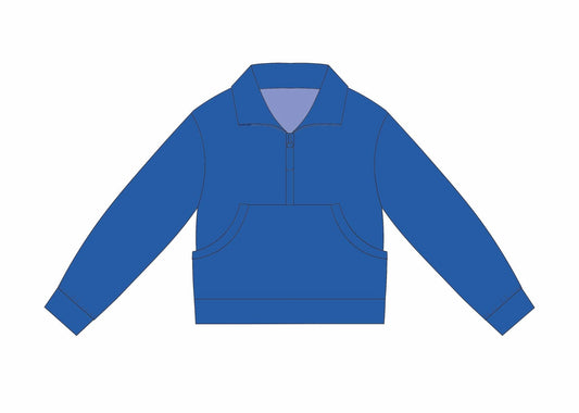 Blue Pullover- Athleisure (RTS)