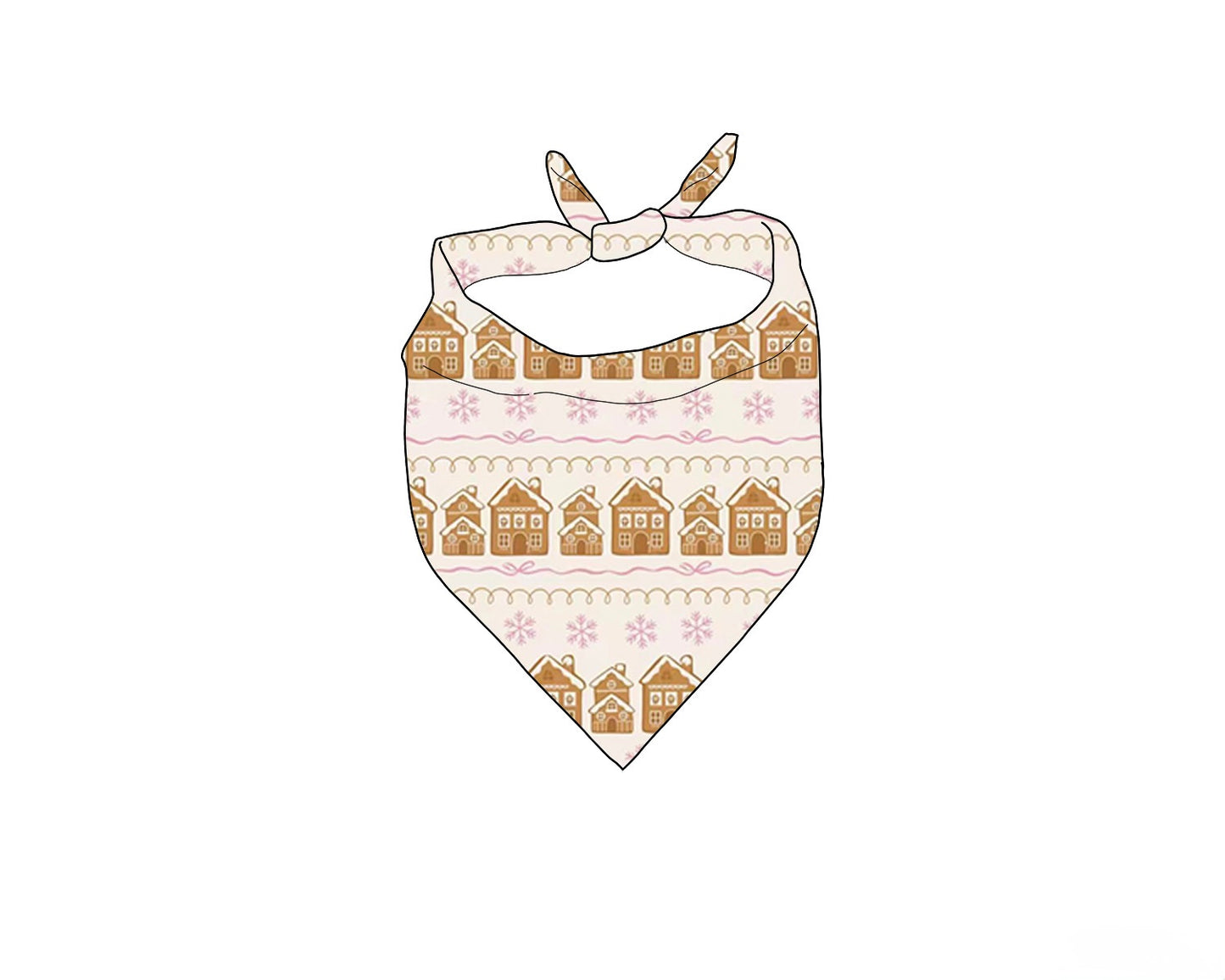 Pet Bandana- Gingerbread Village Co-zies (Preorder)