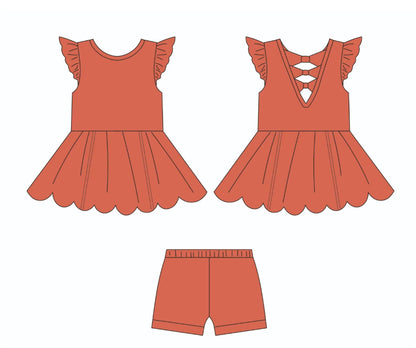 Orange Neon Hadley- Athleisure (RTS)