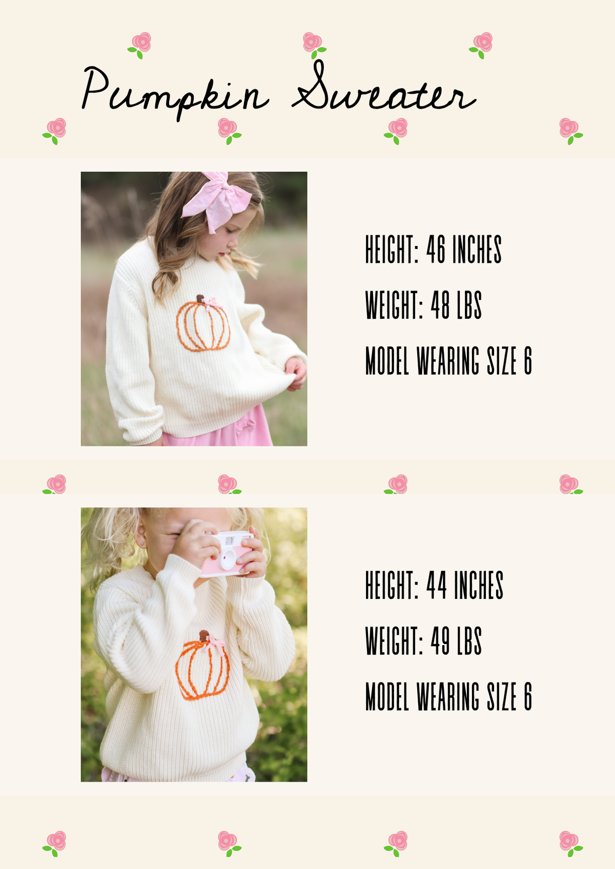 Pumpkin Sweater (RTS)