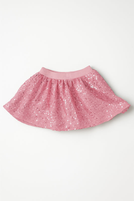 Sequin Skort- Pink (RTS)