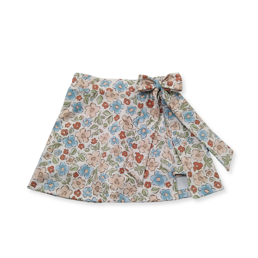 Women's Dusty Blue Floral Skort (RTS)