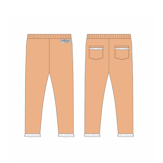 Pick n' Play Leggings- Peach (RTS)