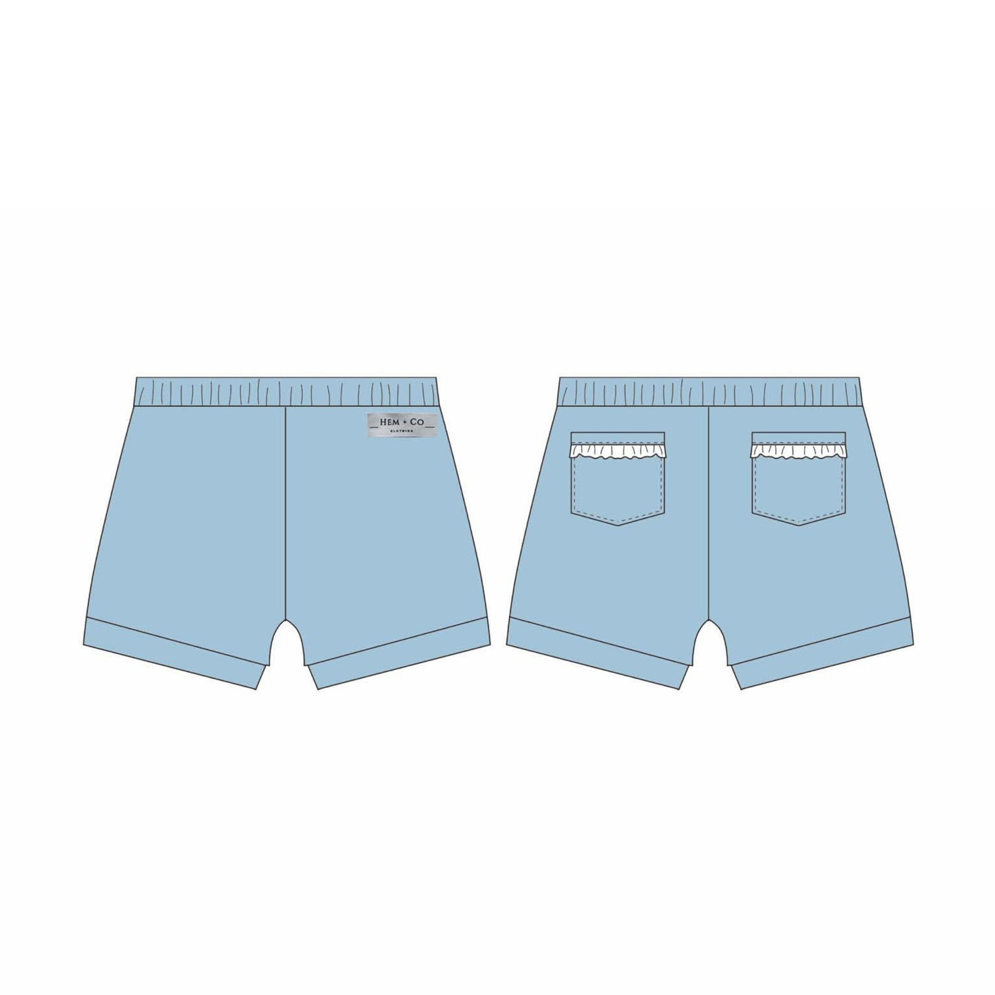 Pick n' Play Shorts- Blue (RTS)