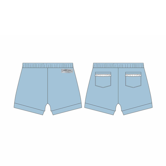 Pick n' Play Shorts- Blue (RTS)