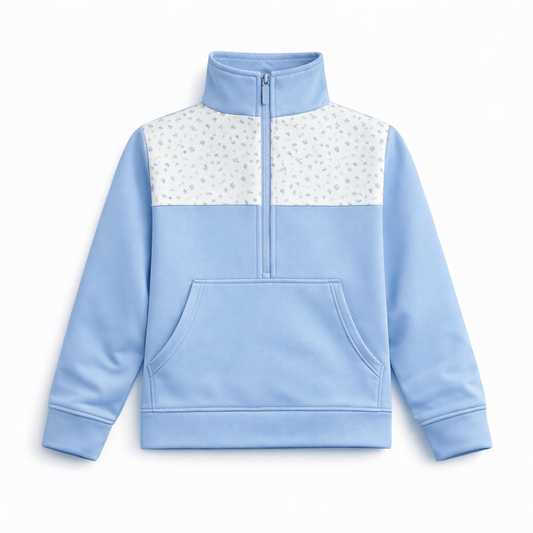 Dainty Blue Pullover- Athleisure (RTS)