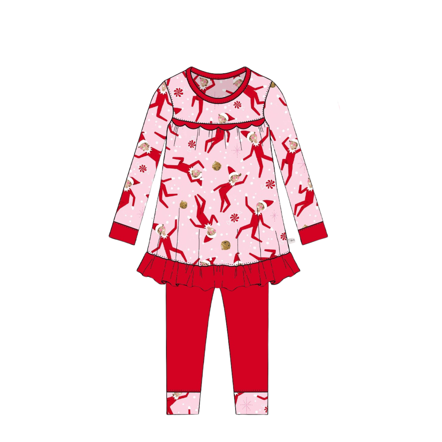 Girls Bamboo Jogger Set- Merry Mischief Co-zies (Preorder)