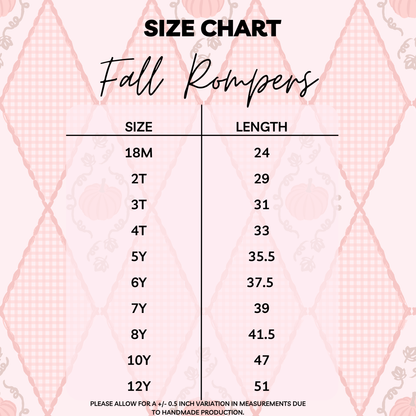 Fall Romper (RTS)