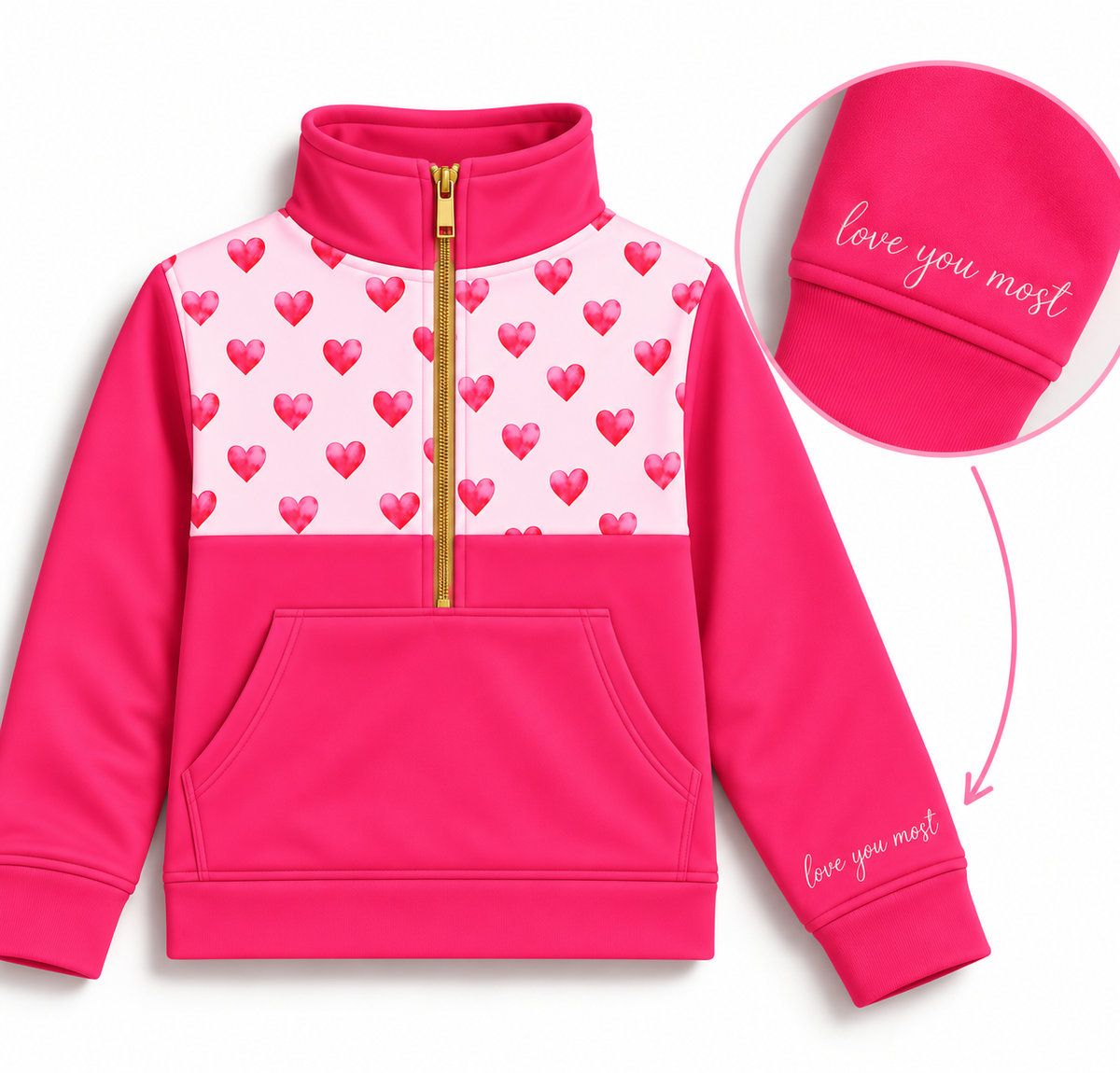 Love You Most Women’s Pullover- Athleisure (Preorder)