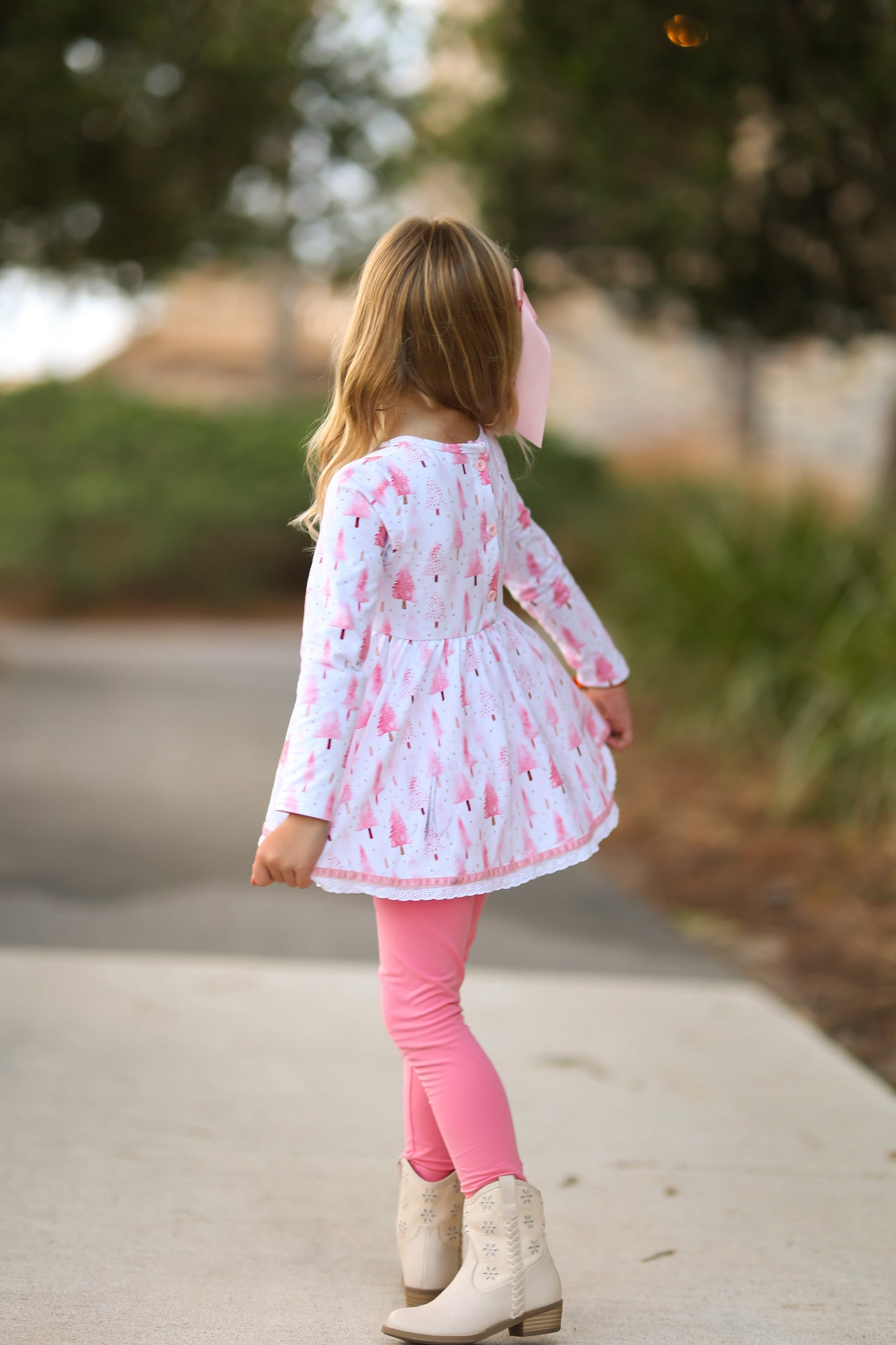 Pink Christmas Maddie *SHORT SLEEVE TUNIC ONLY*